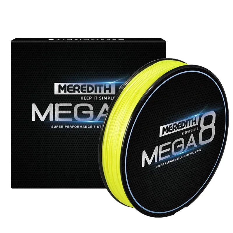 Linha Multifilamento Meredith MEGA 8X - 300M - 20 A 60LBS - VÁRIAS CORES By Horizonte da Pesca