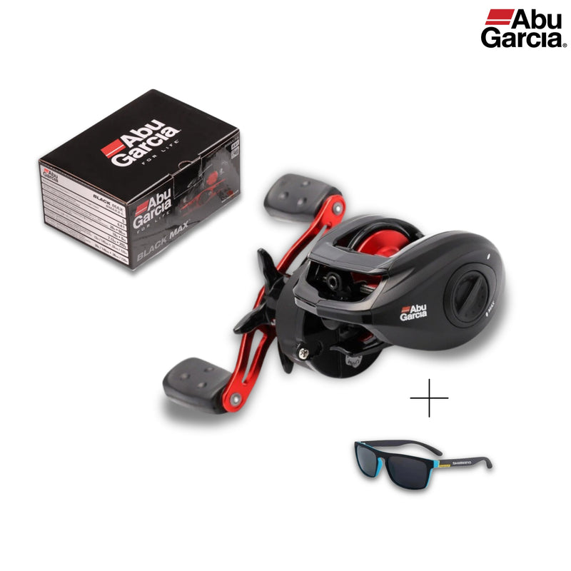 Carretilha Abu Garcia BLACK MAX3  ANTI-CABELEIRA + ÓCULOS SHIMANO DE BRINDE